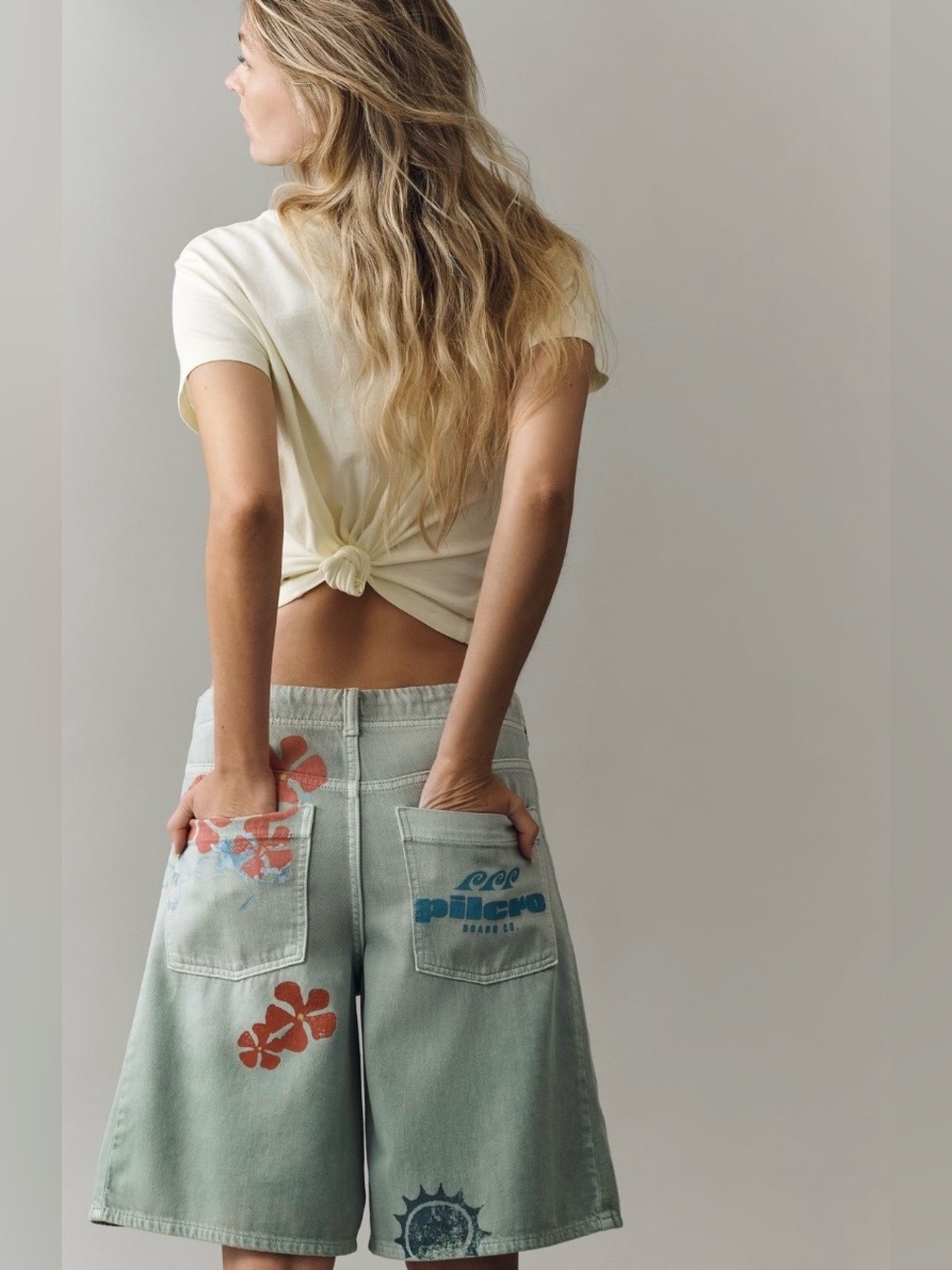 Pilcro Adi Mid-Rise Relaxed Denim Shorts NWT